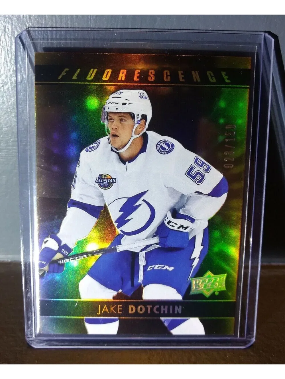2017 Jake Dotchin Upper Deck Fluorescence #F-12 Hockey Card #/150